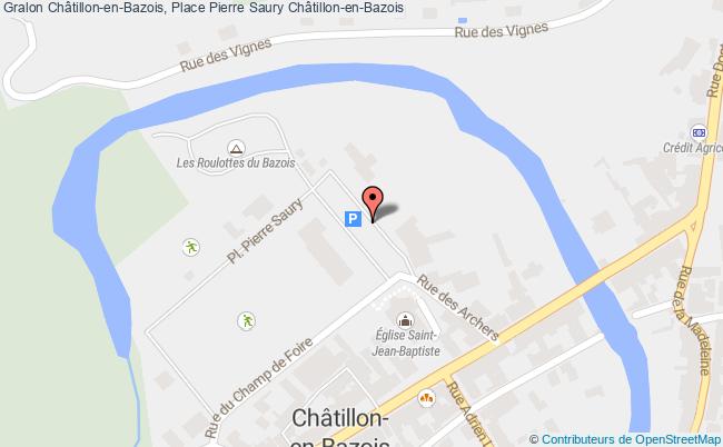 plan Châtillon-en-Bazois, Place Pierre Saury 