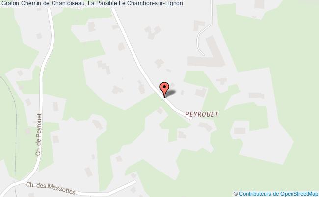plan Chemin de Chantoiseau, La Paisible 