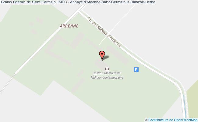 plan Chemin de Saint Germain, IMEC - Abbaye d'Ardenne 