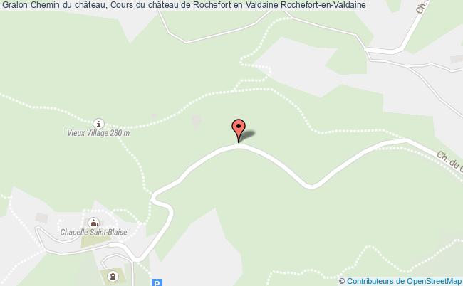 plan Chemin du château, Cours du château de Rochefort en Valdaine 