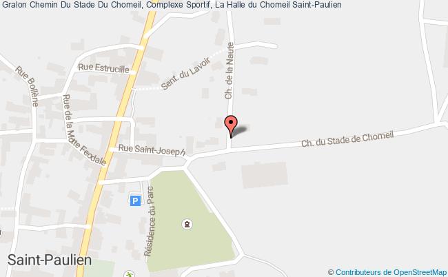 plan Chemin Du Stade Du Chomeil, Complexe Sportif, La Halle du Chomeil 