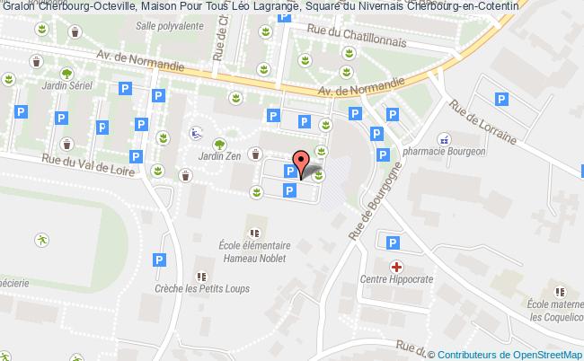 plan Cherbourg-Octeville, Maison Pour Tous Léo Lagrange, Square du Nivernais 