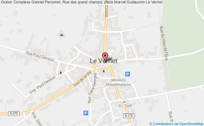 plan Complexe Gabriel Peronnet, Rue des grand champs, place Marcel Guillaumin 