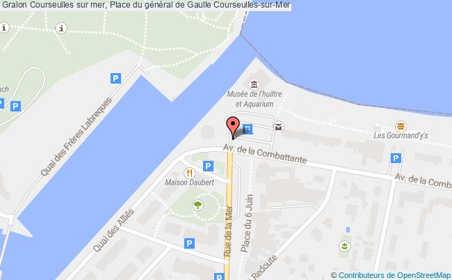 plan Courseulles sur mer, Place du général de Gaulle 