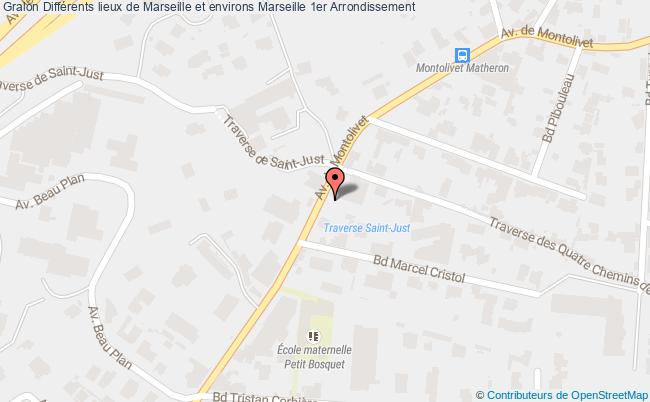 plan Différents lieux de Marseille et environs 