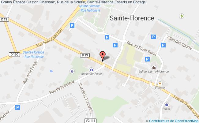 plan Espace Gaston Chaissac, Rue de la Scierie, Sainte-Florence 