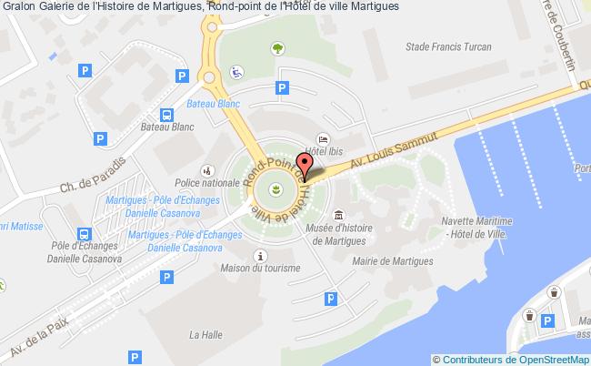 plan Galerie de l'Histoire de Martigues, Rond-point de l'Hôtel de ville 
