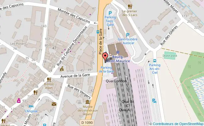 plan Gare de Bourg St Maurice 