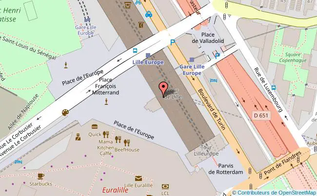 plan Gare de Lille-Europe 