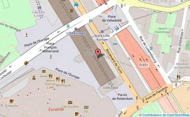 plan Gare de Lille Europe 