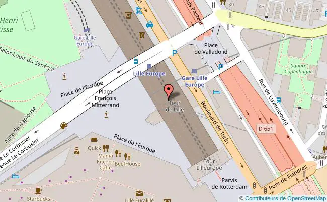 plan Gare de Lille Flandres 
