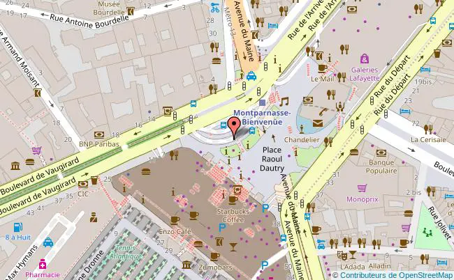 plan Gare de Paris Montparnasse 