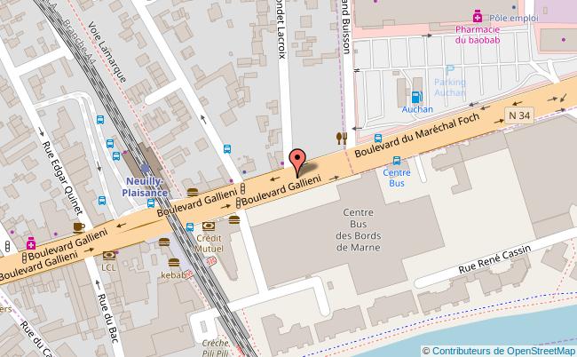 plan GARE RER DE NEUILLY-PLAISANCE 