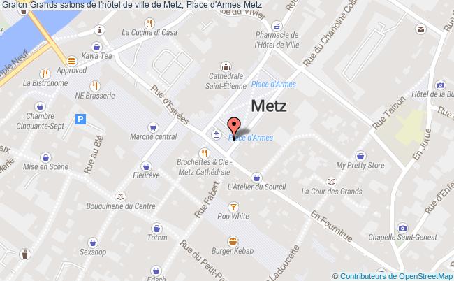 plan Grands salons de l'hôtel de ville de Metz, Place d'Armes 