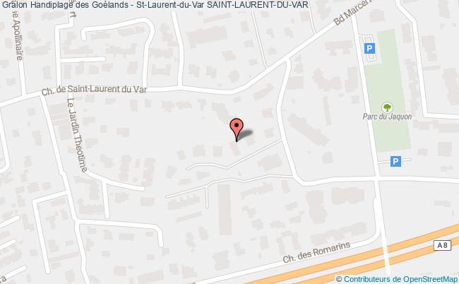 plan Handiplage des Goélands - St-Laurent-du-Var 