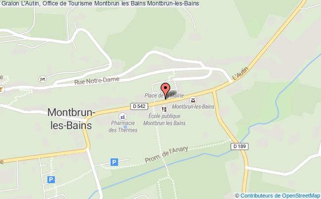 plan L'Autin, Office de Tourisme Montbrun les Bains 