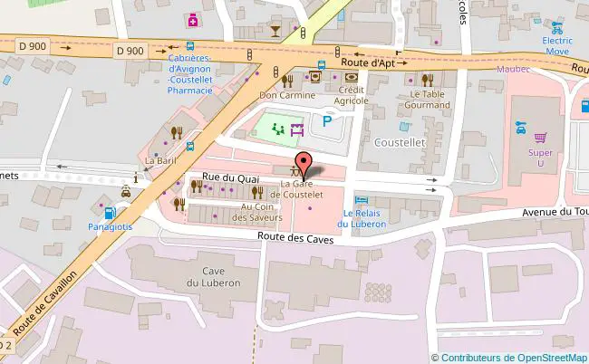 plan La Gare de Coustellet 
