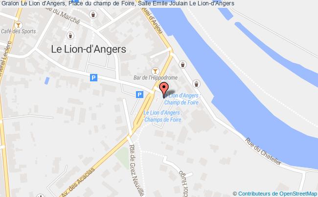 plan Le Lion d'Angers, Place du champ de Foire, Salle Emile Joulain 