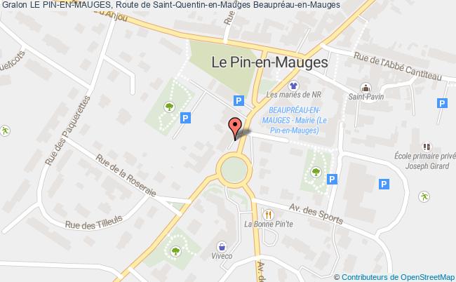 plan LE PIN-EN-MAUGES, Route de Saint-Quentin-en-Mauges 