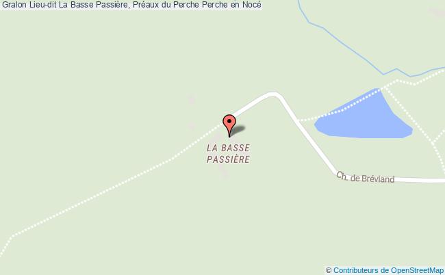 plan Lieu-dit La Basse Passière, Préaux du Perche 