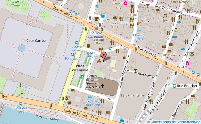 plan Mairie du 1er arrondissement de paris 