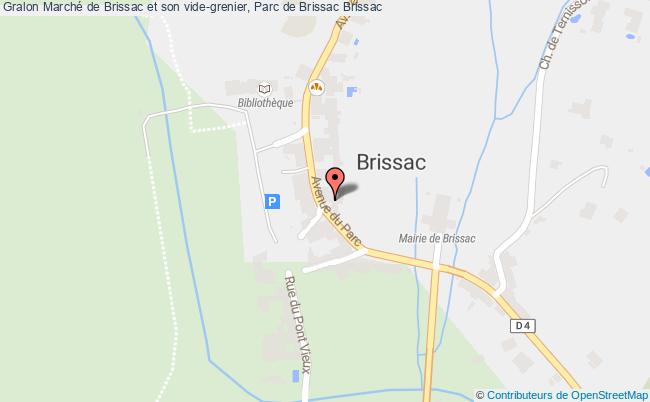 plan Marché de Brissac et son vide-grenier, Parc de Brissac 