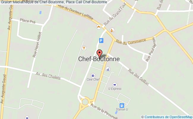 plan Médiathèque de Chef-Boutonne, Place Cail 
