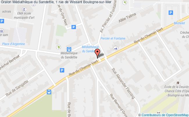 plan Médiathèque du Sandettie, 1 rue de Wissant 