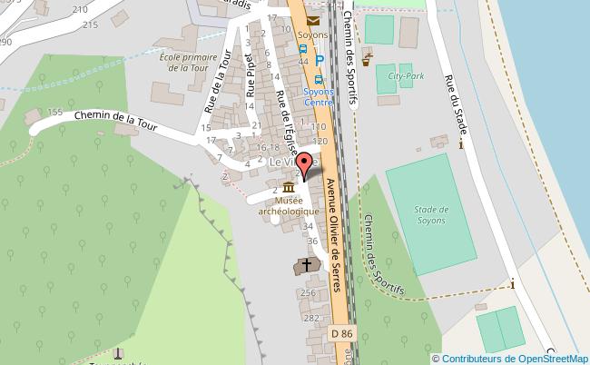 plan Musée archéologique de Soyons Soyons