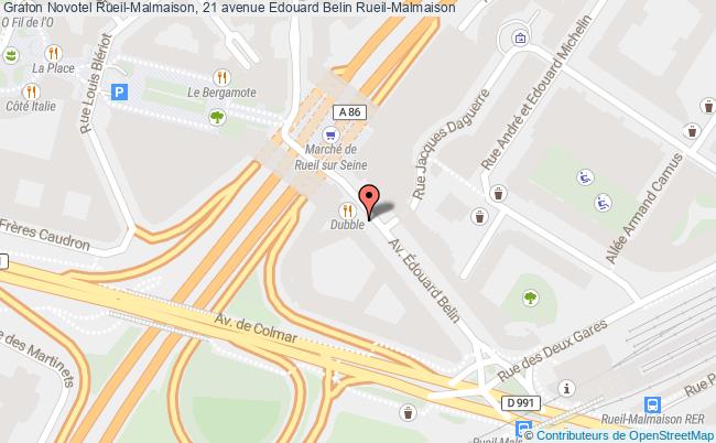 plan Novotel Rueil-Malmaison, 21 avenue Edouard Belin 