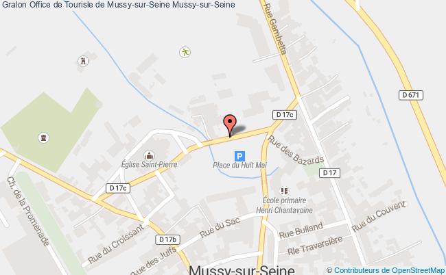 plan Office de Tourisle de Mussy-sur-Seine 