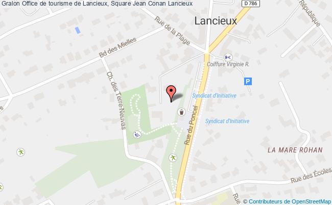 plan Office de tourisme de Lancieux, Square Jean Conan 