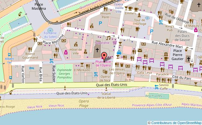 plan OPÉRA NICE COTE D'AZUR Nice
