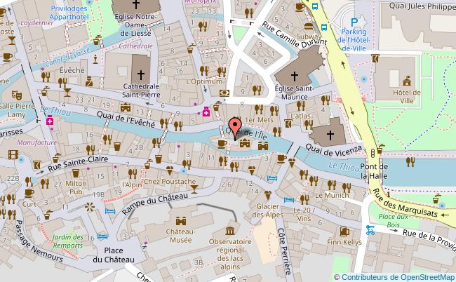 plan Palais de l&#39;Ile - Centre d&#39;interprétation de l&#39;architecture et du patrimoine d&#39;Annecy 