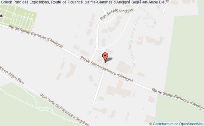 plan Parc des Expositions, Route de Pouancé, Sainte-Gemmes d'Andigné 