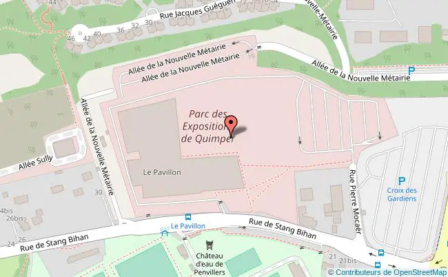 plan Parc des expositions Quimper Cornouaille 