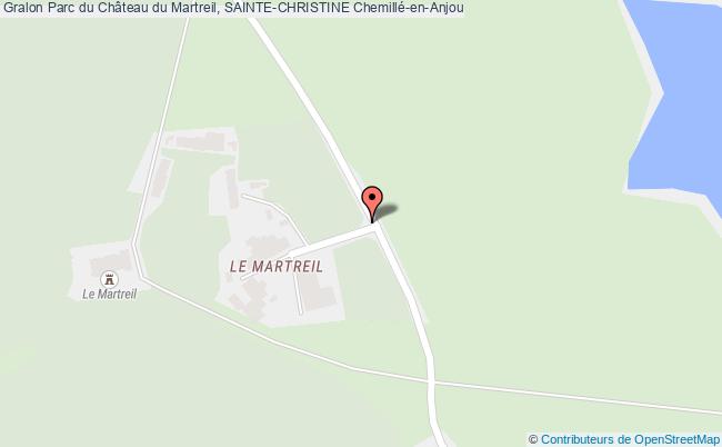 plan Parc du Château du Martreil, SAINTE-CHRISTINE 