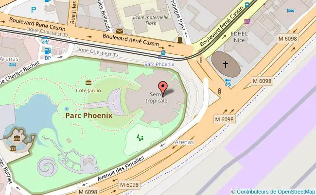 plan Parc Phoenix - Salle Linne 