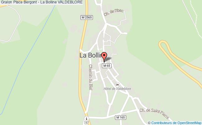 plan Place Bergont - La Bolline 