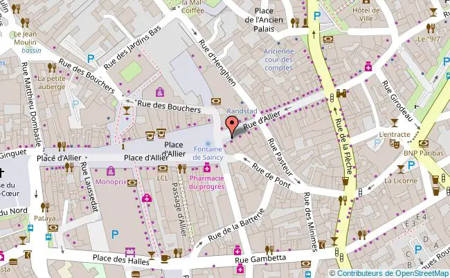 plan Place d&#39;Allier 