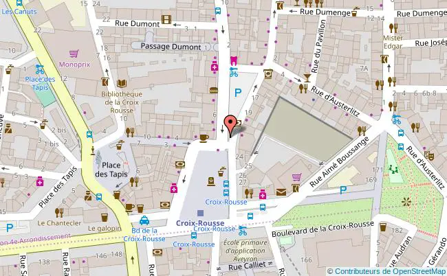 plan Place de la Croix-Rousse à Lyon 