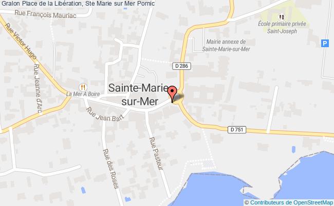 plan Place de la Libération, Ste Marie sur Mer 