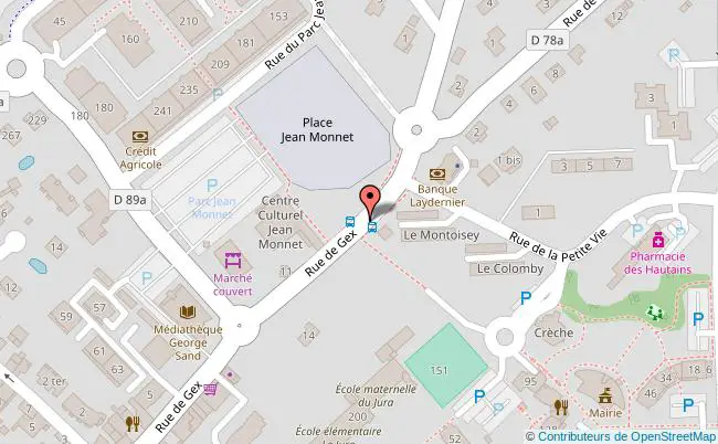 plan Place Jean Monnet 