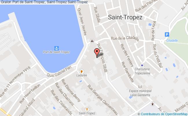 plan Port de Saint-Tropez, Saint-Tropez 