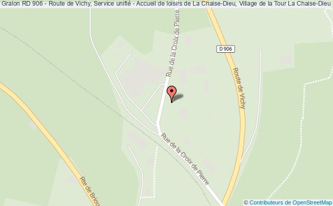 plan RD 906 - Route de Vichy, Service unifié - Accueil de loisirs de La Chaise-Dieu, Village de la Tour 