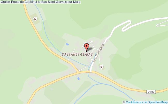 plan Route de Castanet le Bas 