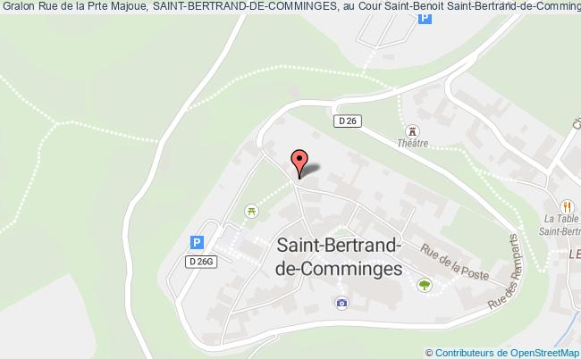 plan Rue de la Prte Majoue, SAINT-BERTRAND-DE-COMMINGES, au Cour Saint-Benoit 