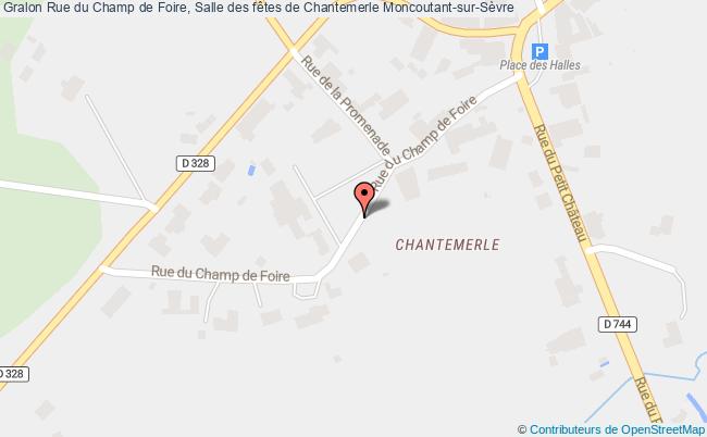 plan Rue du Champ de Foire, Salle des fêtes de Chantemerle 