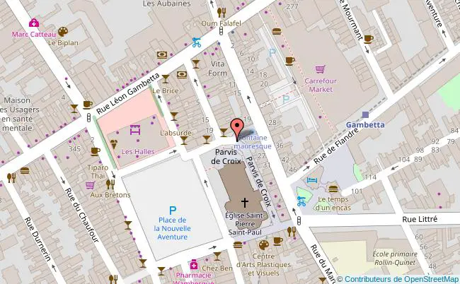 plan Rue Saint-Pierre Saint-Paul 