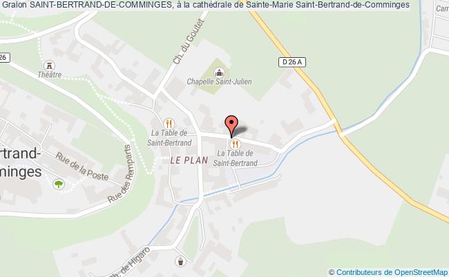 plan SAINT-BERTRAND-DE-COMMINGES, à la cathédrale de Sainte-Marie 